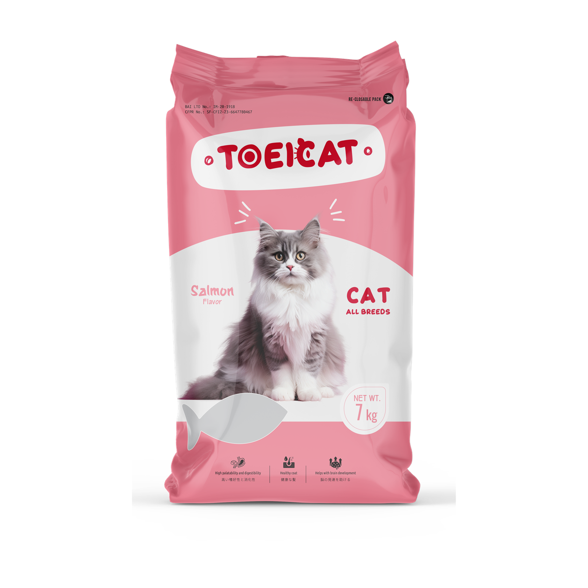 Toei Cat Dry Food All Stages – Salmon Recipe – 7 kg