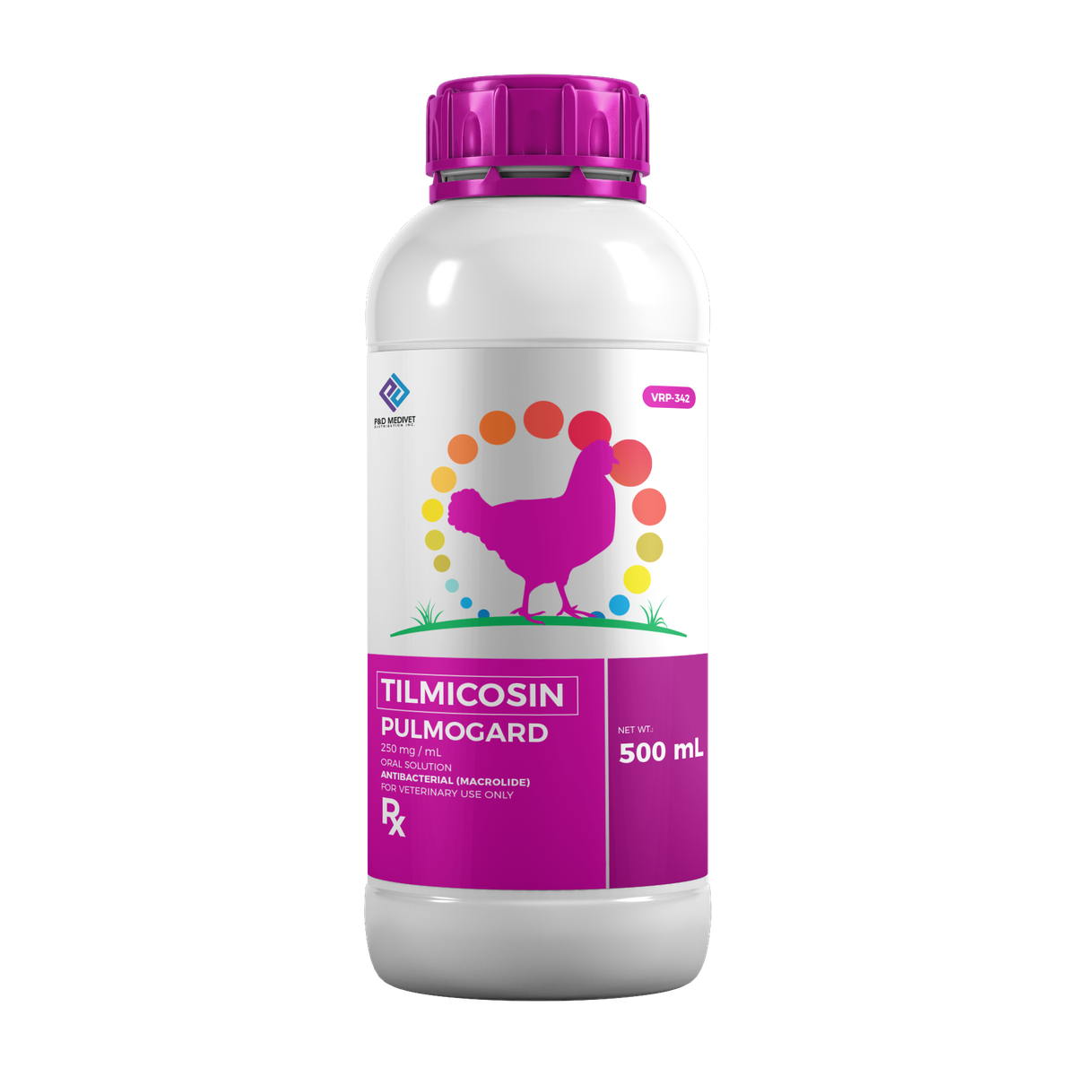 P&D Pulmogard Tilmicosin 25% – Respiratory Antibiotic for Livestock