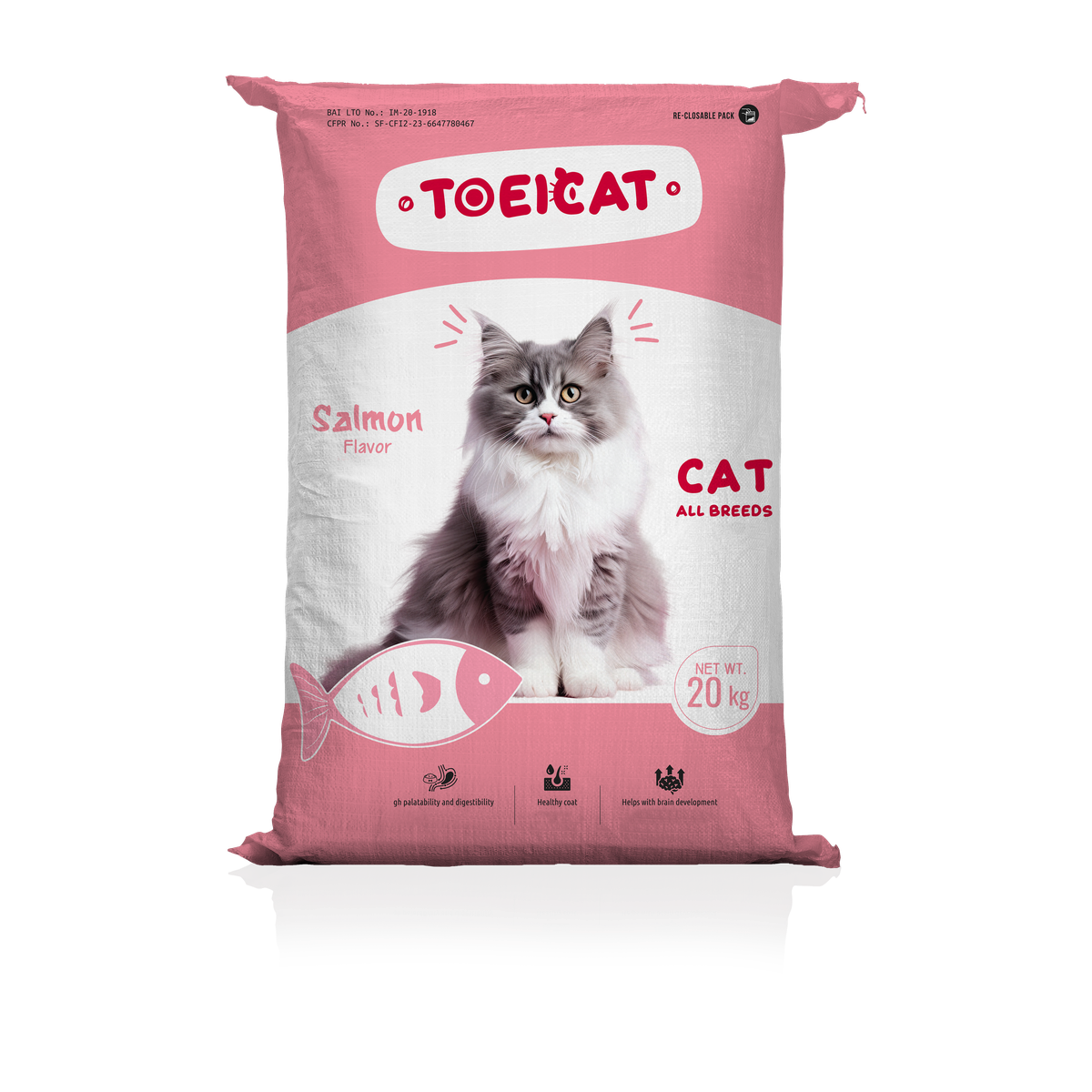 Toei Cat Dry Food All Stages – Salmon Recipe – 20 kg
