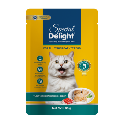 Special Delight Cat Wet Food – Tuna with Crabstick in Jelly – 85 g