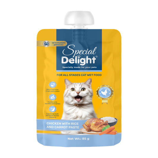 Special Delight Cat Paste Treat – Chicken with Rice & Carrot – 85 g