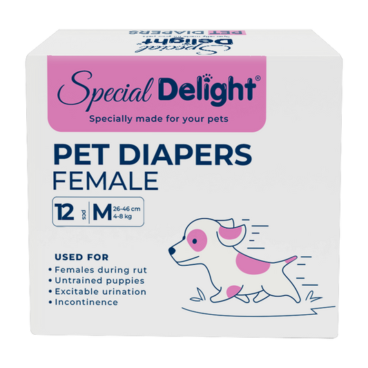 Special Delight Female Dog Diaper – Medium – 12 Pads