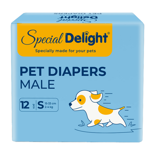 Special Delight Male Dog Diaper – Small – 12 Pads