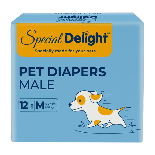 Special Delight Male Dog Diaper – Medium – 12 Pads