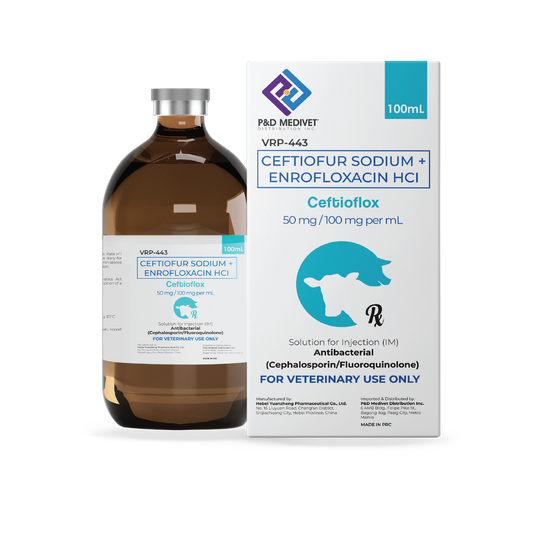 P&D Ceftioflox Ceftiofur + Enrofloxacin – Dual Action Antibiotic