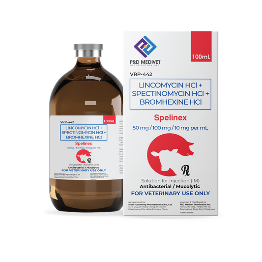 P&D Spelinex Lincomycin + Spectinomycin + Bromhexine – Respiratory Treatment
