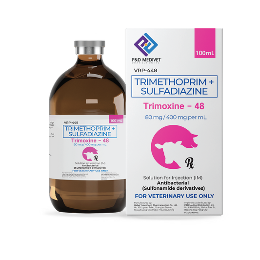 P&D Trimoxine-48 Trimethoprim + Sulfadiazine – Antibacterial Suspension