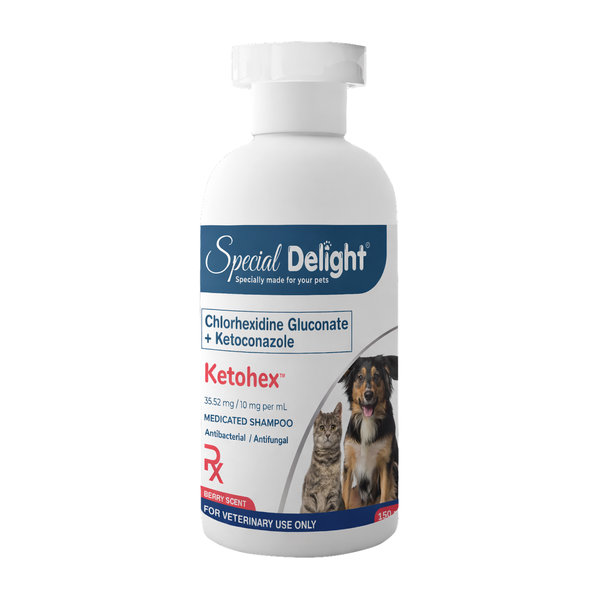 Special Delight Ketohex Medicated Shampoo (Chlorhexidine Gluconate + Ketoconazole) – 150 mL