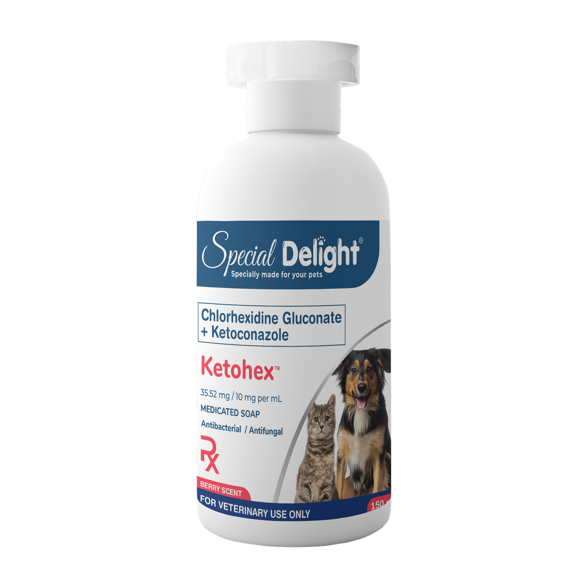 Special Delight Ketohex Medicated Shampoo (Chlorhexidine Gluconate + Ketoconazole) – 150 mL