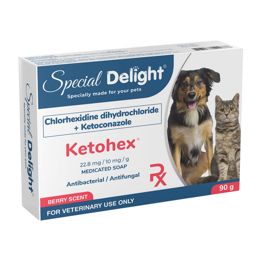 Special Delight Ketohex Medicated Soap (Chlorhexidine Dihydrochloride + Ketoconazole) – 90 g