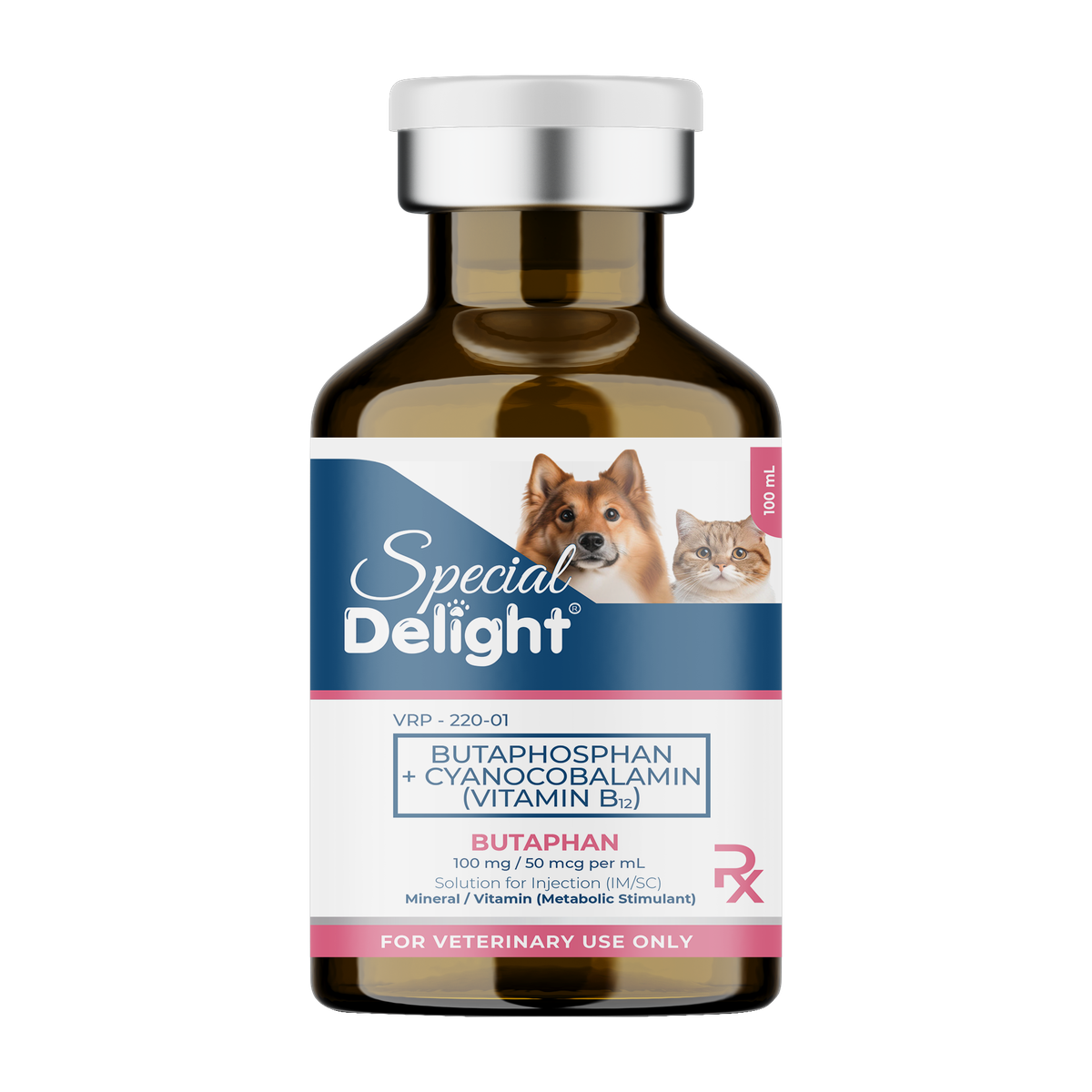 Special Delight Butamin-12 (Butaphosphan + Cyanocobalamin Vitamin B12) – 100 mL
