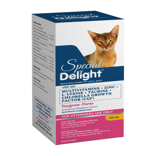 Special Delight Forgrow-Forte Multivitamins with Zinc, Lysine, Taurine & CGF – 120 mL