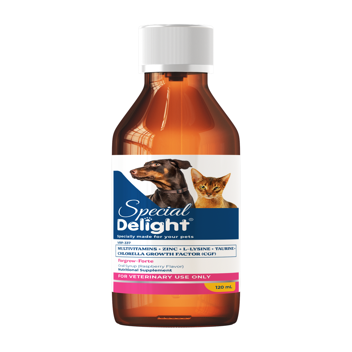Special Delight Forgrow-Forte Multivitamins with Zinc, Lysine, Taurine & CGF – 120 mL