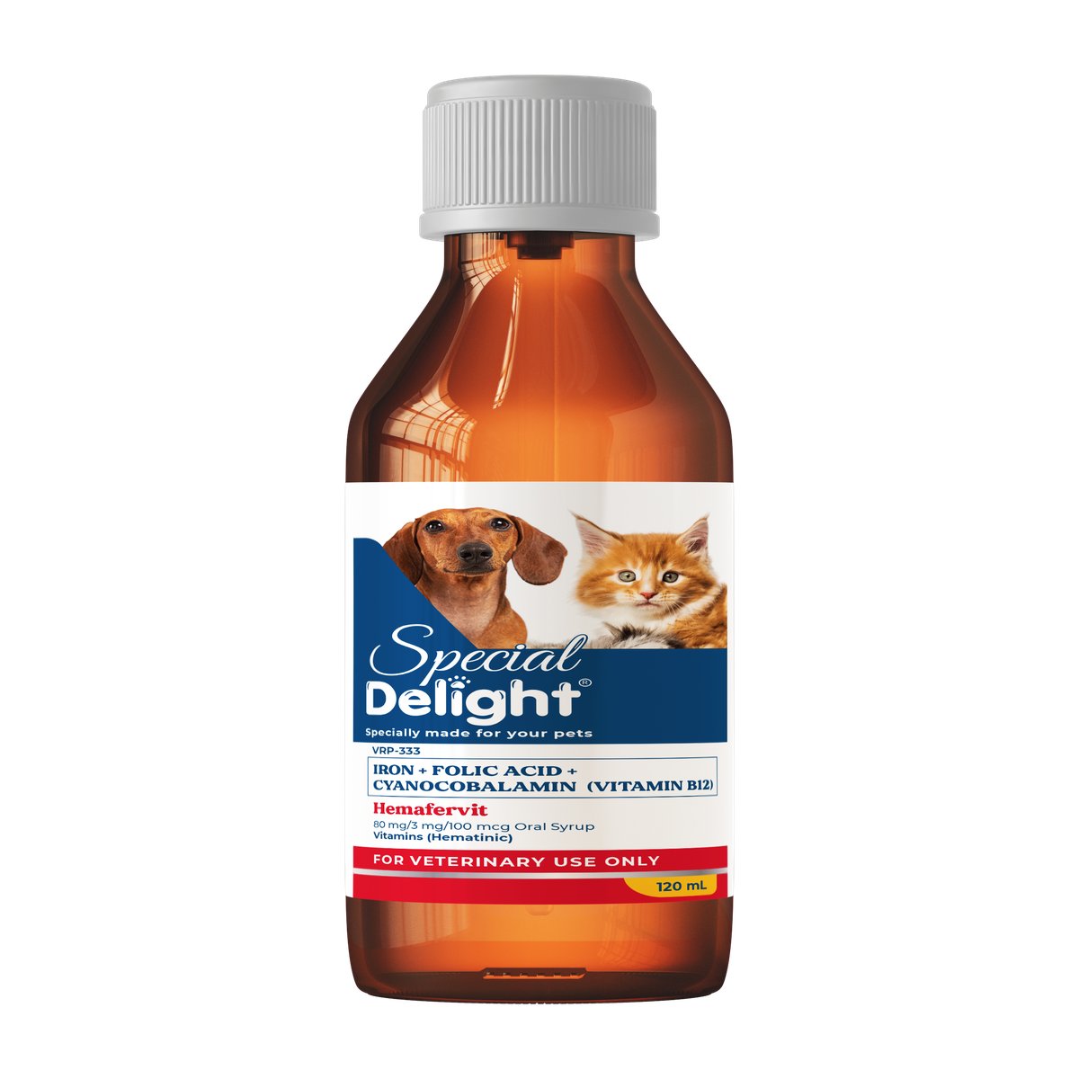 Special Delight Hemafervit Iron, Folic Acid & Vitamin B12 Supplement – 120 mL