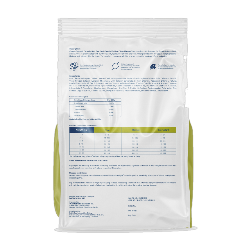 Special Delight Low Allergen Dog Food – 2 kg